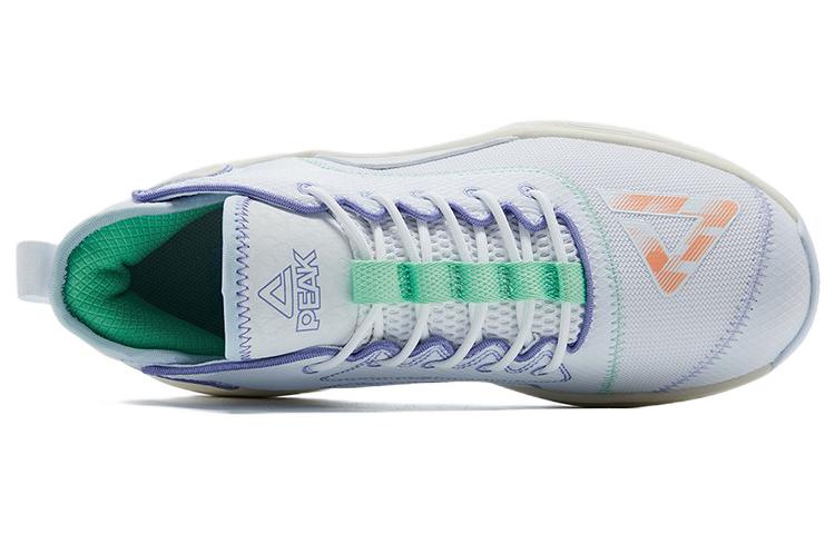 PEAK Cushioning Slip Resistant Mid top Basketball Shoes Men’s White