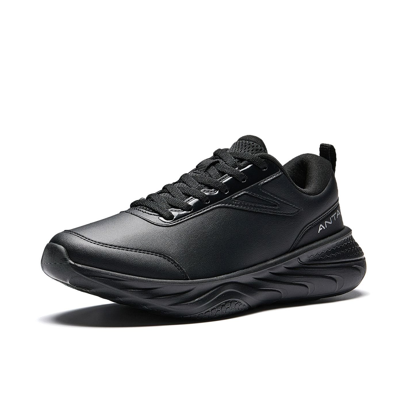 Anta Textile, Synthetic Leather Cushioning, Wear Resistant Low top Training Shoes Women’s Basic Black