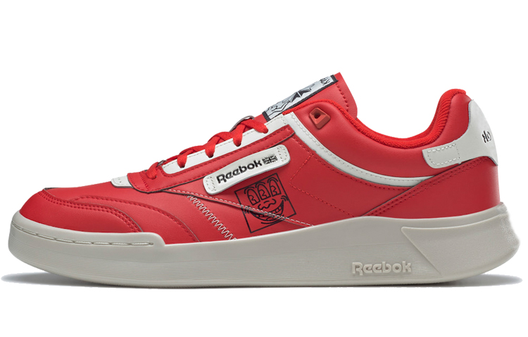 Keith Haring/Keith Haring x Reebok Club C Series Legacy Leather Retro Casual Low-top Sneakers Unisex Red