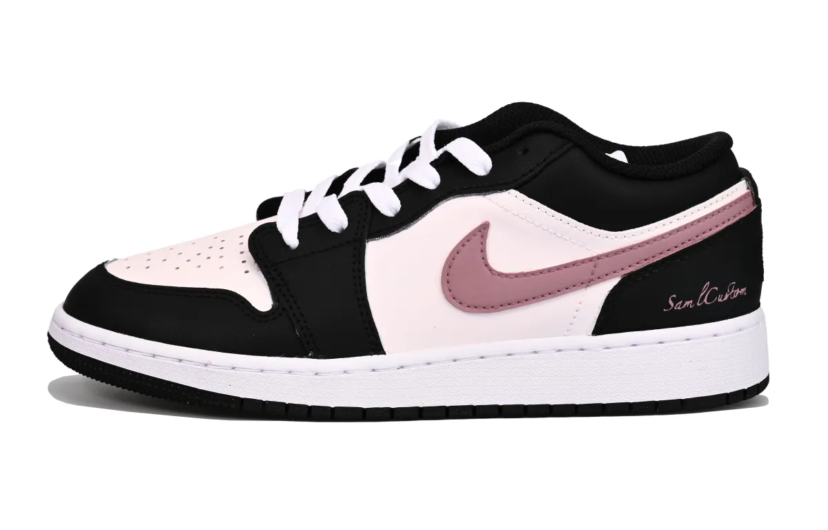 Jordan Air Jordan 1 Cherry Blossom Girlish SAML Low top Vintage Basketball Shoes Men's Pink Ink