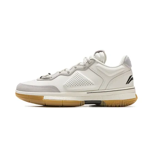 LiNing wow1 low wade's way1 white hot stable support package comfortable shock absorption non-slip wear-resistant light rebound low-top basketball shoes men's white gray
