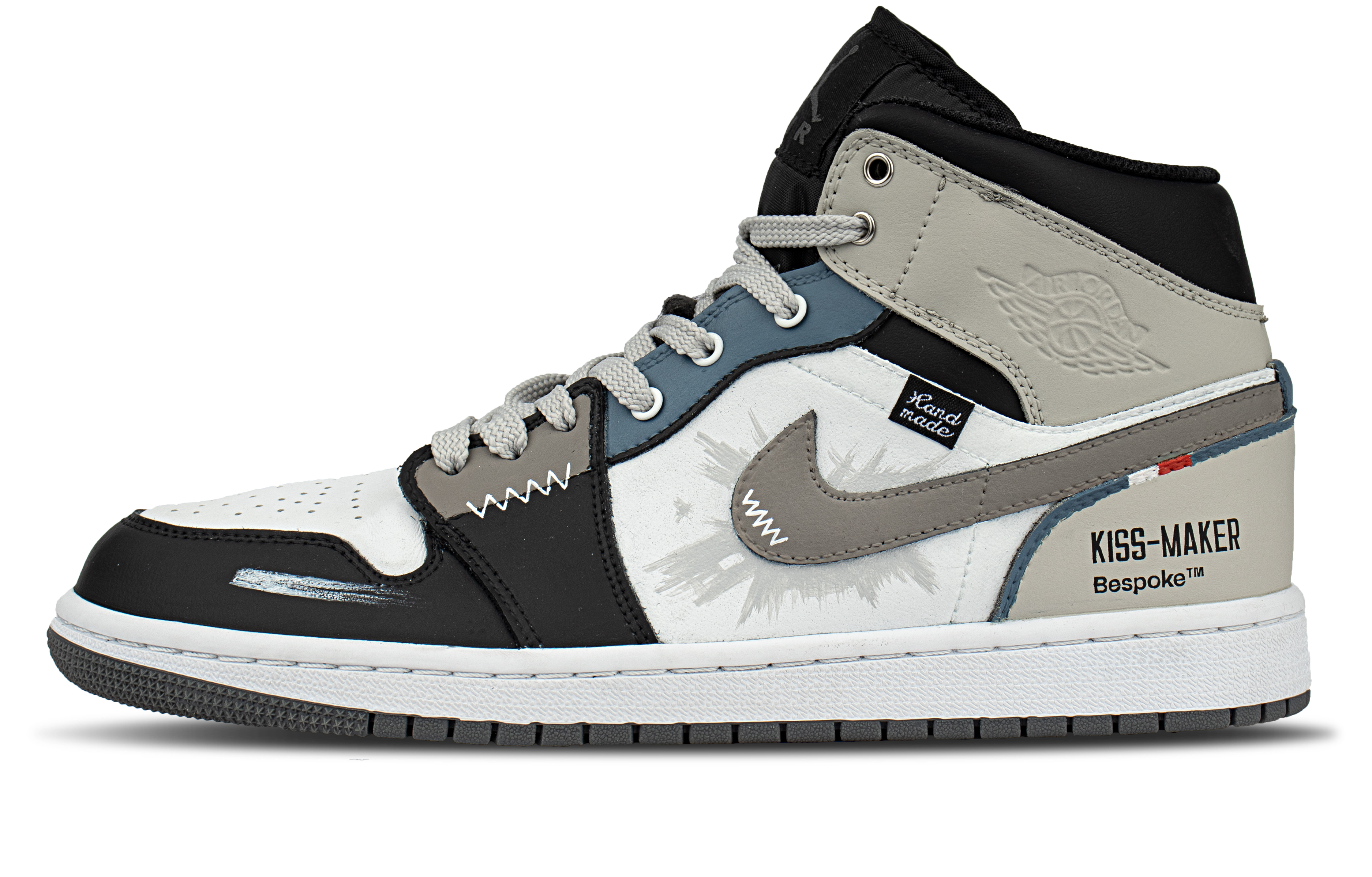 Jordan Air Jordan 1 Abrasion Resistant Mid top Vintage Basketball Shoes Men’s