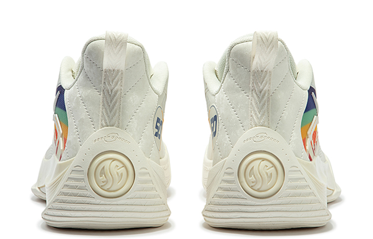 361° AG Sparkling 2.0 Cushioning Slip Resistant Low top Basketball Shoes Men’s White Yellow