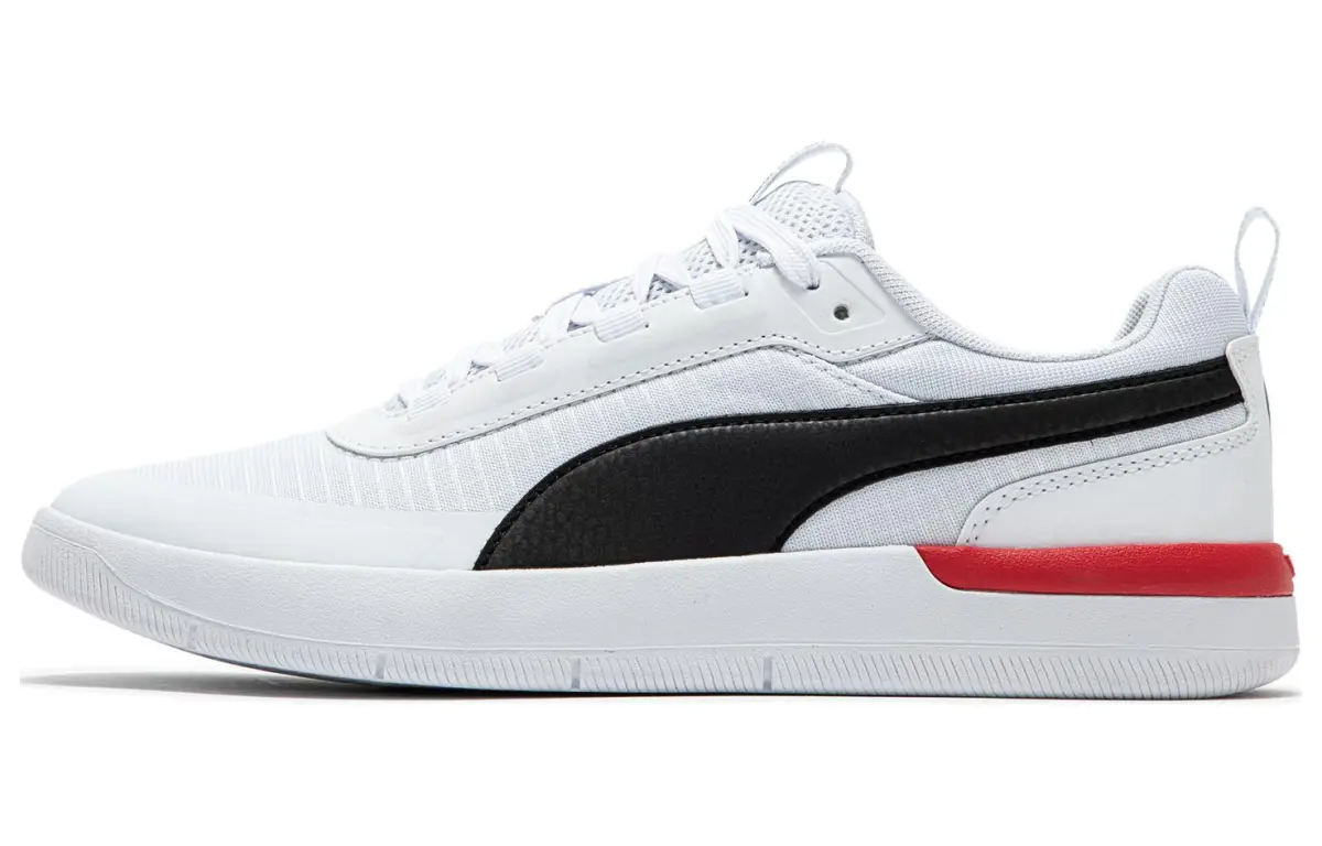 PUMA Softride Archer Abrasion Resistant Abrasion Resistant Low top Skateboard Shoes Unisex White Black Red