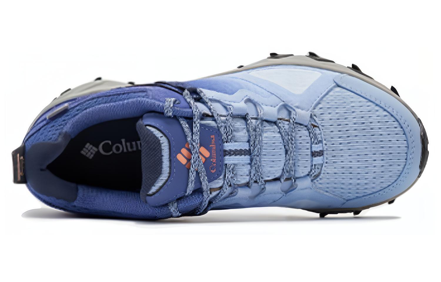 Columbia Abrasion Resistant Lightweight Wear resistant And Lightweight Low top Mountaineering Shoes Women’s Beige Blue