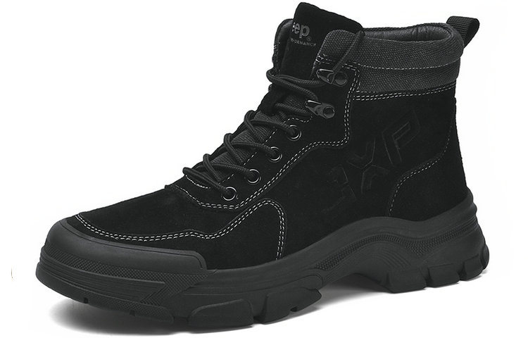 Jeep Hiking Mid top Outdoor Shoes Men’s Black