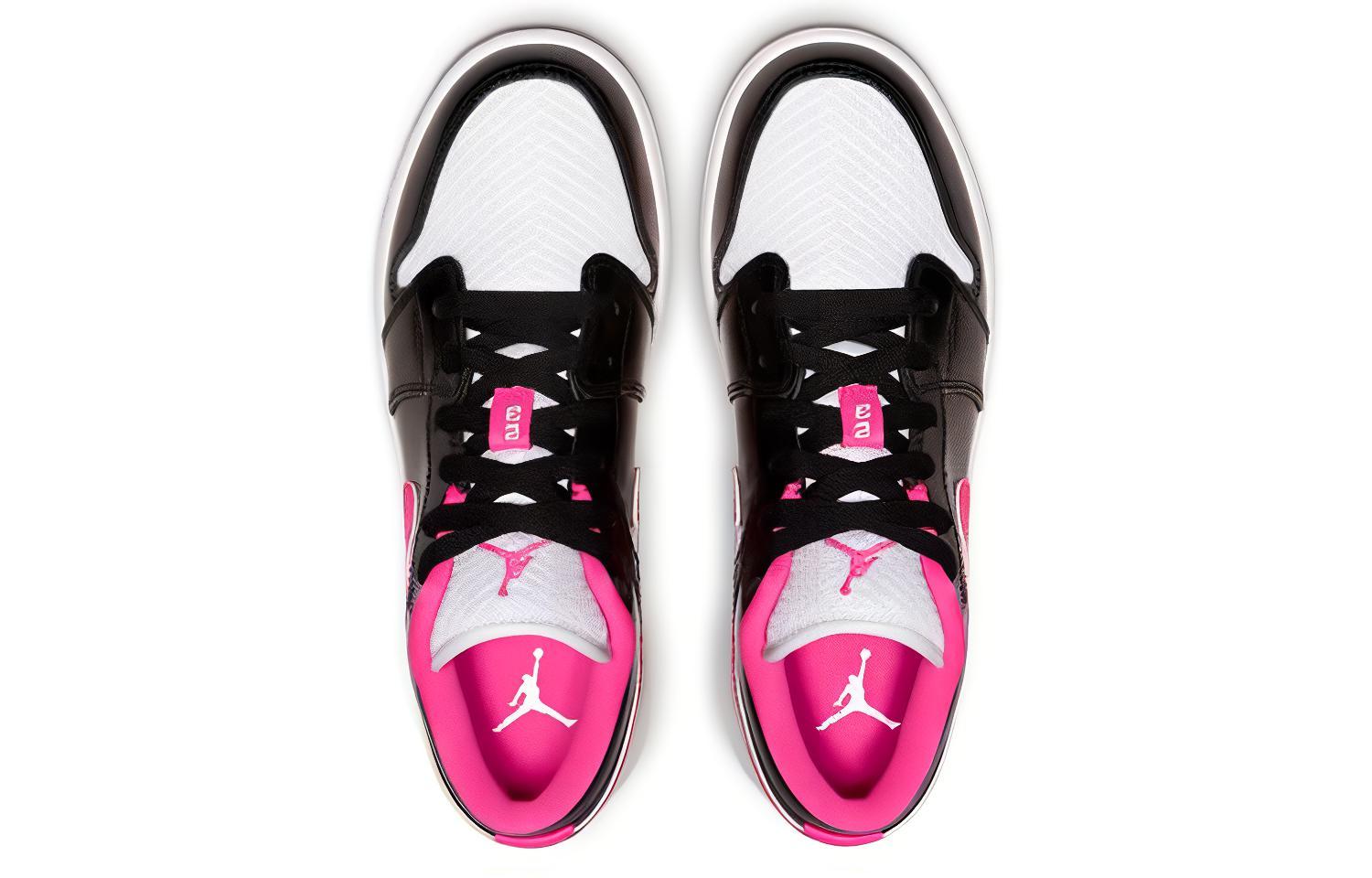 Jordan 1 Low Black White Hyper Pink GS