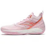 Anta Cushioning Slip Resistant Abrasion Resistant High top Basketball Shoes Men's Pink Orange