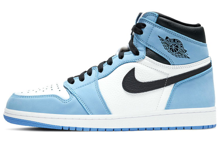 Jordan Air Jordan 1 retro high og \"university blue\" trendy high-top retro basketball shoes for men and women, university blue
