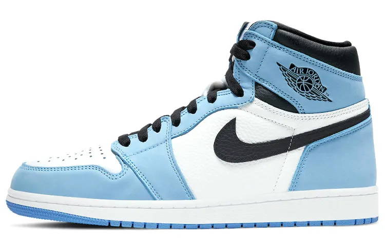 Jordan Air Jordan 1 Retro High OG 'University Blue' Trendy High top Vintage Basketball Shoes Unisex University Blue