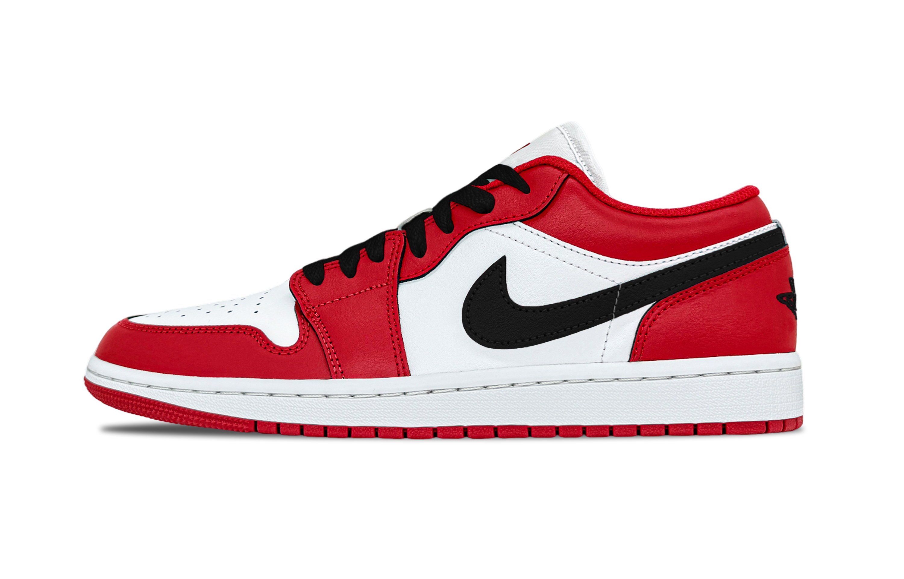 Jordan Air Jordan 1 Yidong Red Abrasion Resistant Abrasion Resistant Low top Vintage Basketball Shoes Unisex Red Black