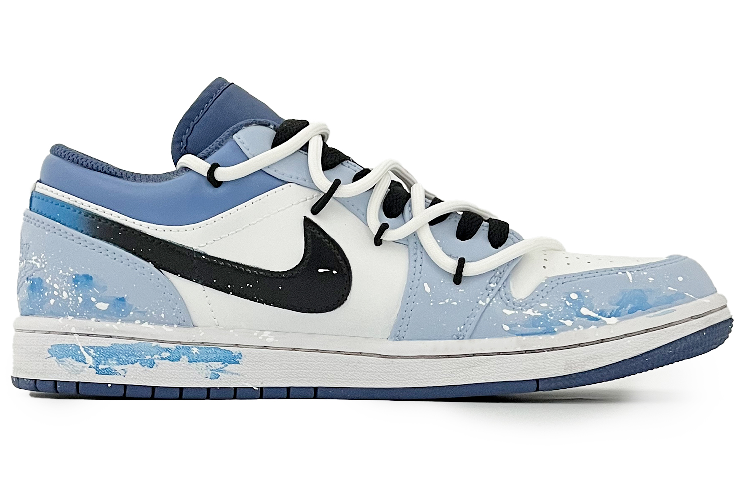 Jordan Air Jordan 1 Vintage Basketball Shoes Men’s Low Top Blue