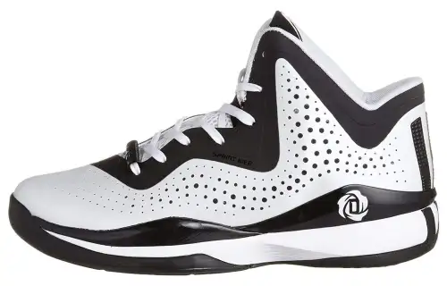 Adidas D Rose 773 comfortable lace-up non-slip breathable low-top basketball shoes men's white black