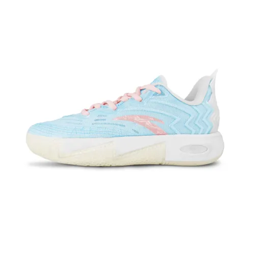 Anta KAI 2 Cushioning Abrasion Resistant Cushioning, Wear Resistant Low top Basketball Shoes Men's Pink Blue
