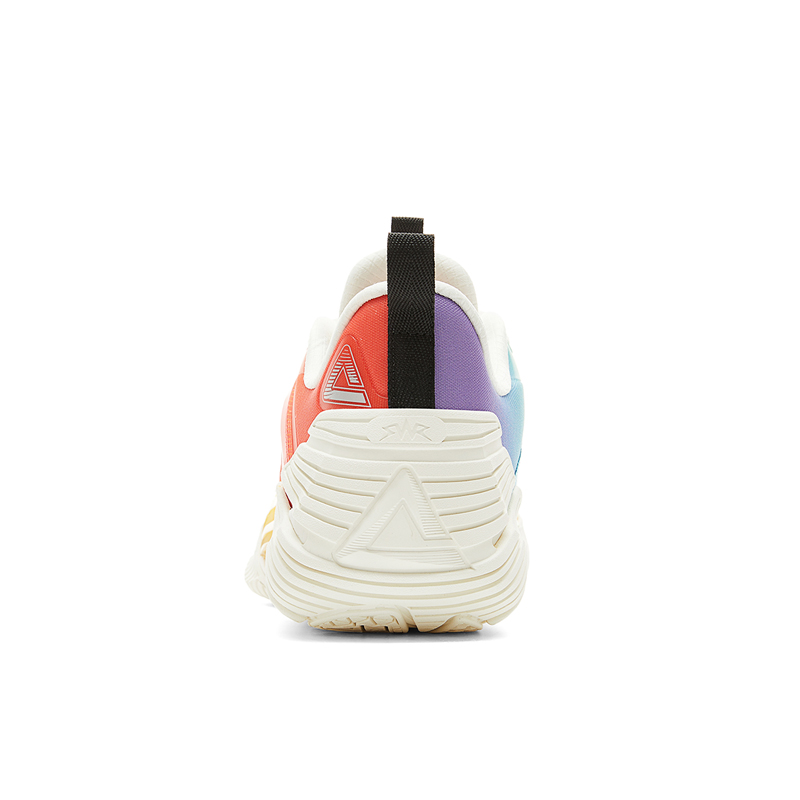 PEAK State Pole Cushioning Slip Resistant Abrasion Resistant Low top Basketball Shoes Men’s Yellow Blue Mismatched