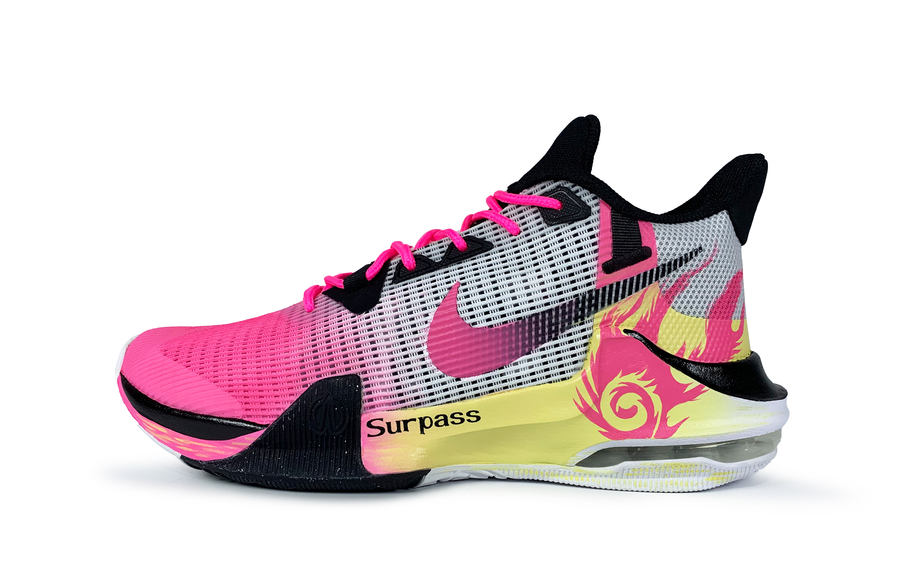 Nike Air Max Impact Flame Speed Zhengfeng Low top Basketball Shoes Men’s Black Pink Yellow