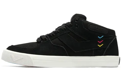 Pony Atop Classic Abrasion Resistant Low top Skateboard Shoes Women's Black