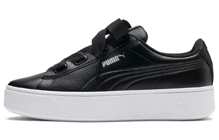 PUMA Vikky Stacked Ribbon Core Sneakers Black/White Women's