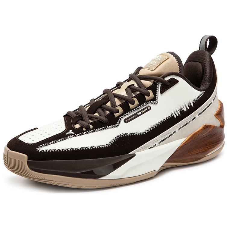 361° Generational Generation 1 Slip Resistant Abrasion Resistant Low top Basketball Shoes Men’s White Black Brown
