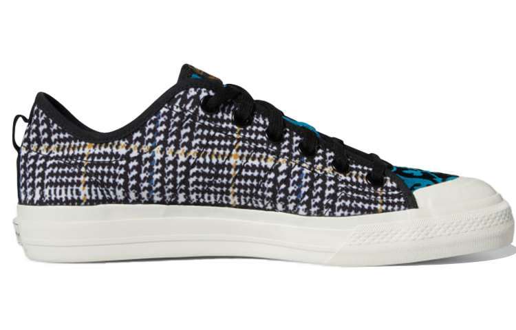 Кеды adidas originals NIZZA Rf (сине-коричневые) — фото 2