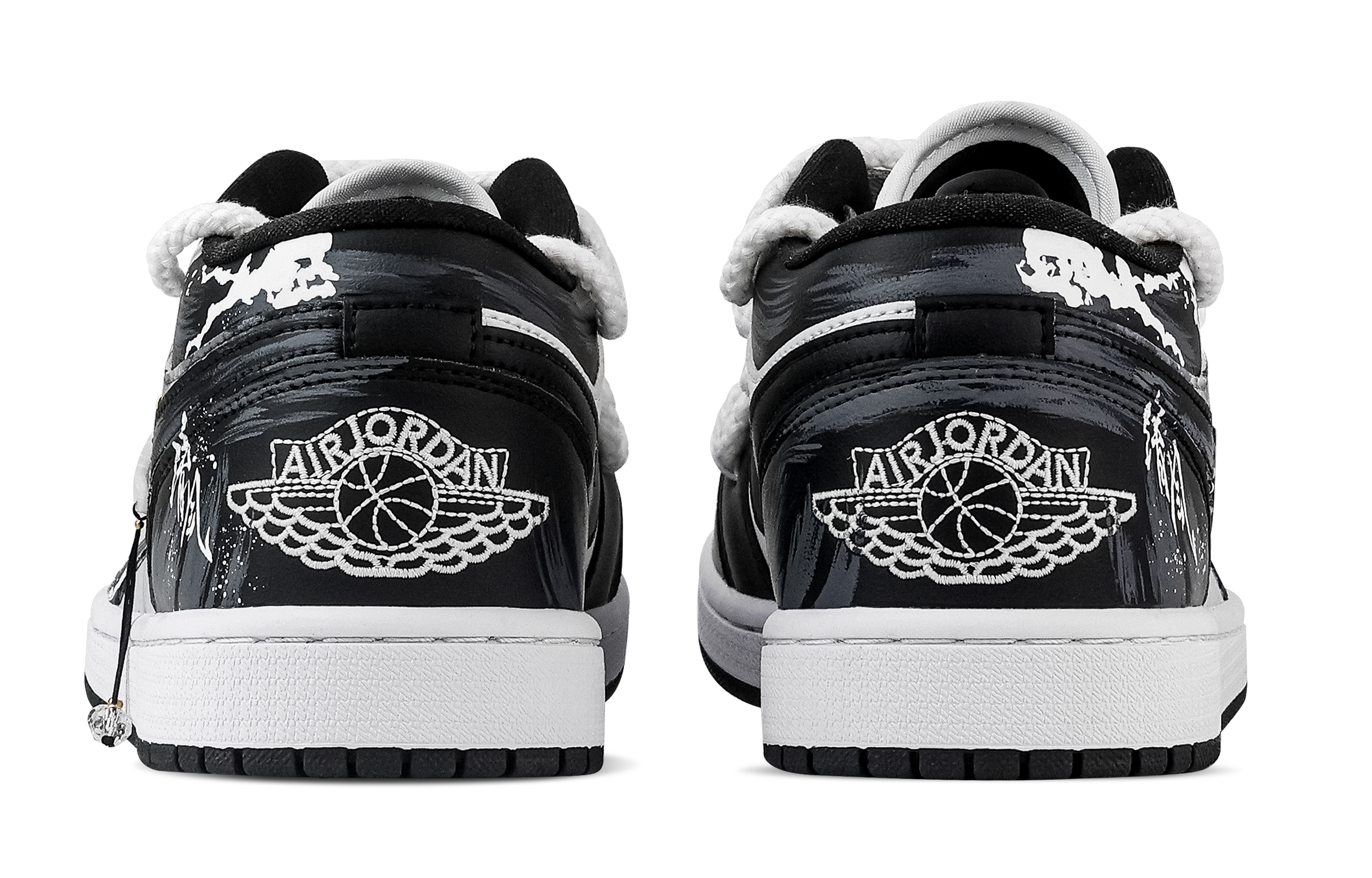Jordan Air Jordan 1 Gentle Breeze Caresses The Surface. Low top Vintage Basketball Shoes Unisex Navy Blue