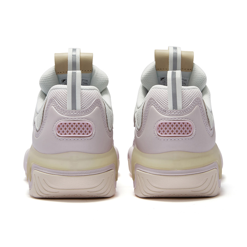 FILA FUSION Low top Vintage Basketball Shoes Women’s Light Gray Purple
