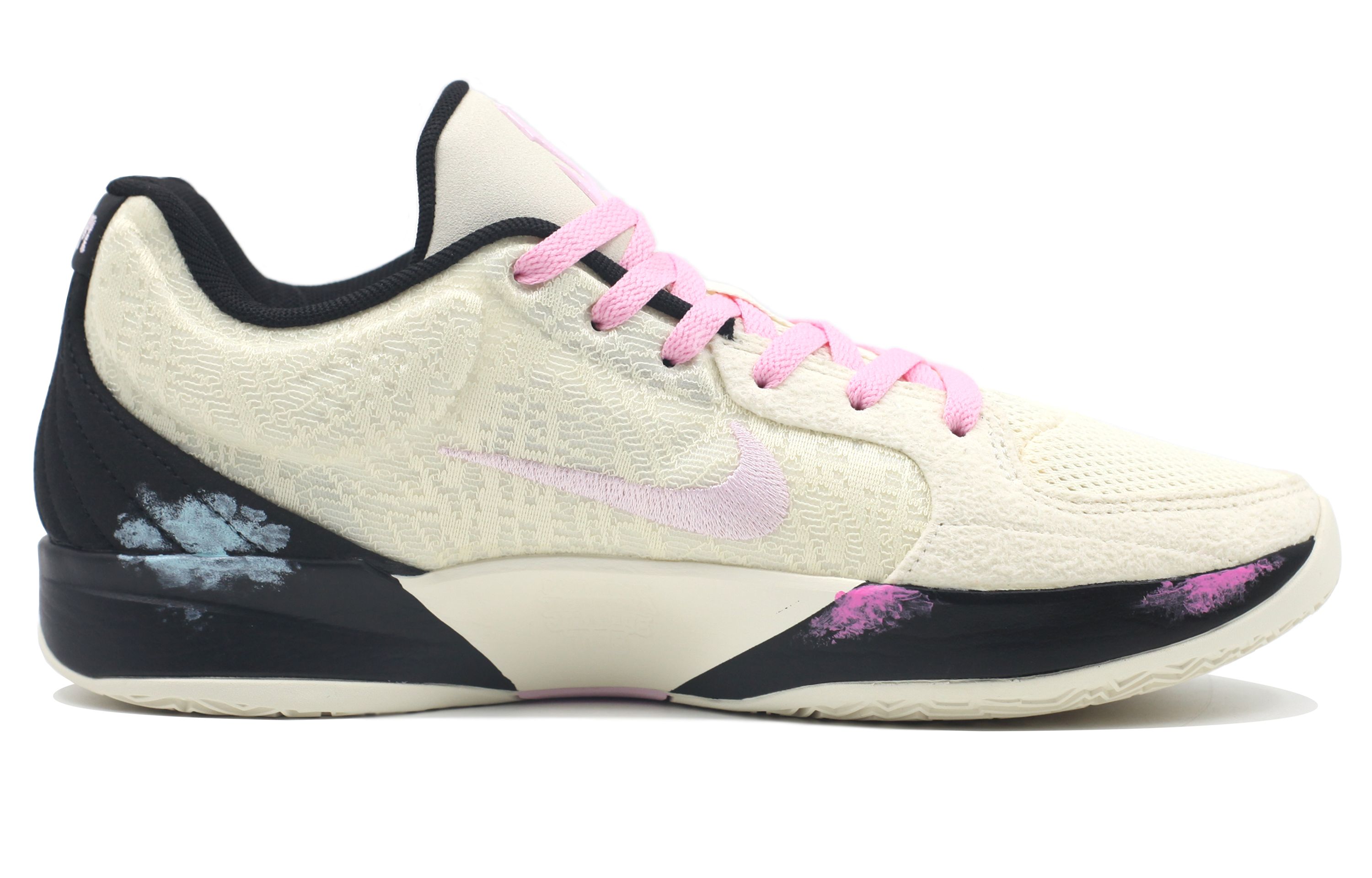 Nike Ja Morant 2 Cushioning, Wear Resistant Low top Basketball Shoes Unisex Beige Blue