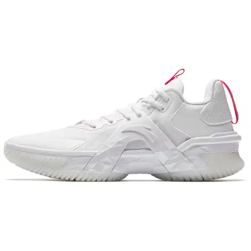 Anta Airspace 5 Cushioning Slip Resistant Abrasion Resistant Low top Basketball Shoes Men's White