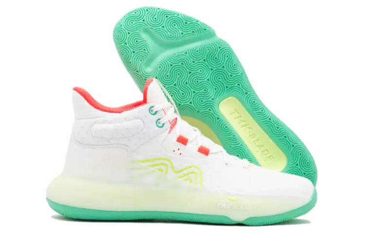DECATHLON SE 500 High Slip Resistant Abrasion Resistant Mid top Basketball Shoes Men’s White Green