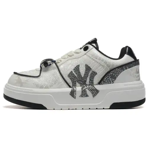 MLB Chunky Liner Auspicious Dragon Presents Good Fortune Low top Skateboard Shoes Unisex White