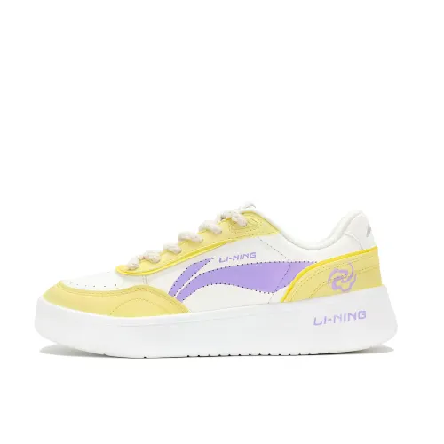 Li Ning Sourdough Slip Resistant Slip Resistant Low top Skateboard Shoes Women's Lemon