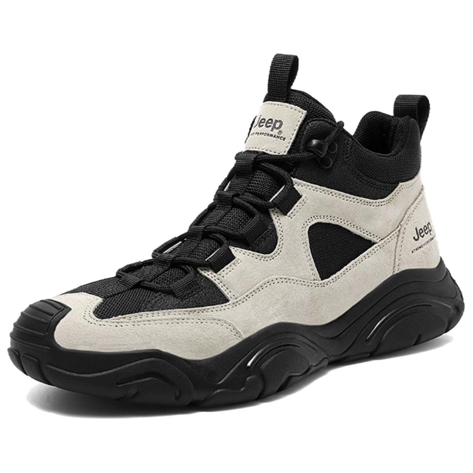 Jeep High top Hiking Shoes Men’s Black Sand