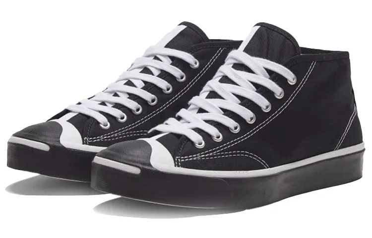 Converse Jack Purcell Mid 'White Black'