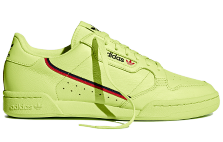 Кеды adidas originals Continental 80 (желто-зеленые) — фото 2