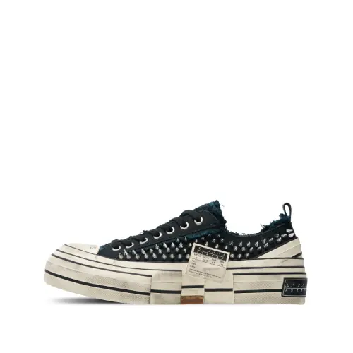 VESSEL Vintage Rock Slip Resistant And Breathable Low top Canvas Shoes Unisex Black