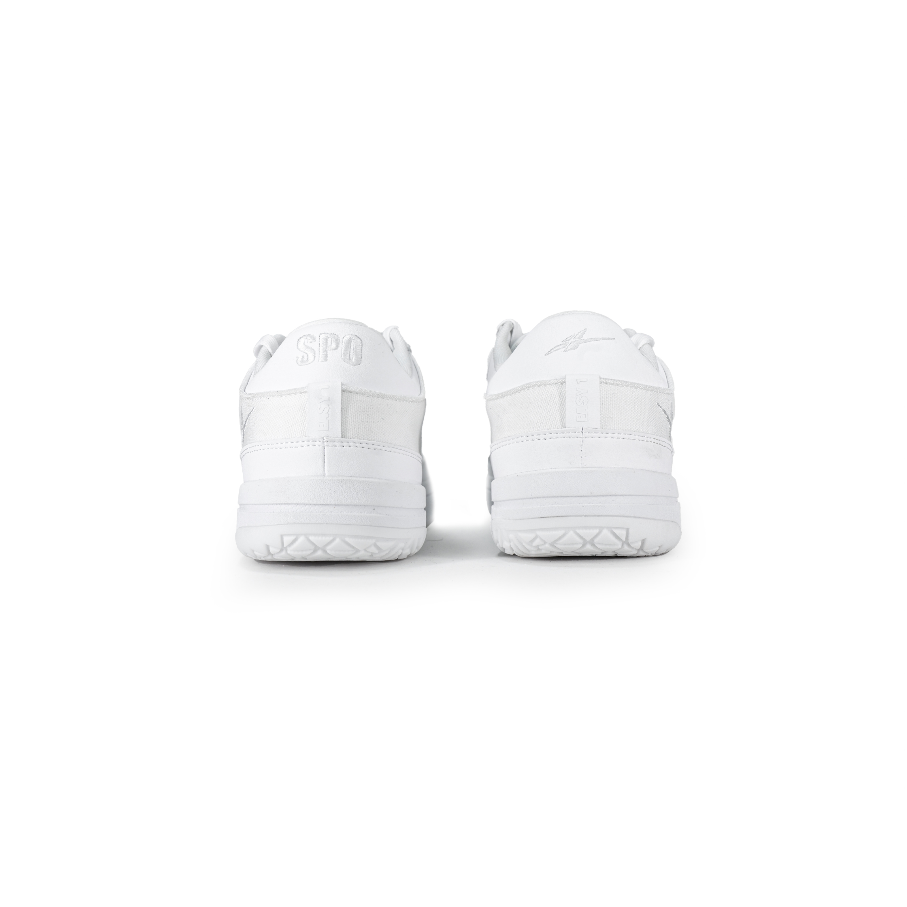 Serious Player Only Textile, Synthetic Leather Low top Basketball Shoes Unisex White