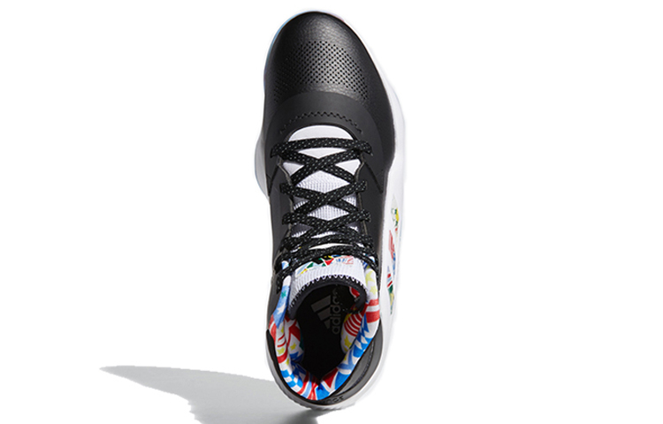 Мужские кроссовки adidas Pro Bounce Madness 2019 (черно-белые) — фото 5