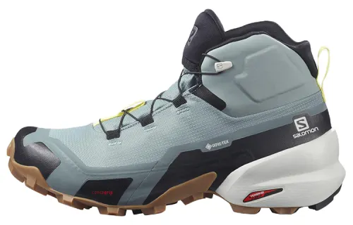 SALOMON Gore Te Cross Hike Mid Abrasion Resistant High top Mountaineering Hiking Shoes Women's Black Blue
