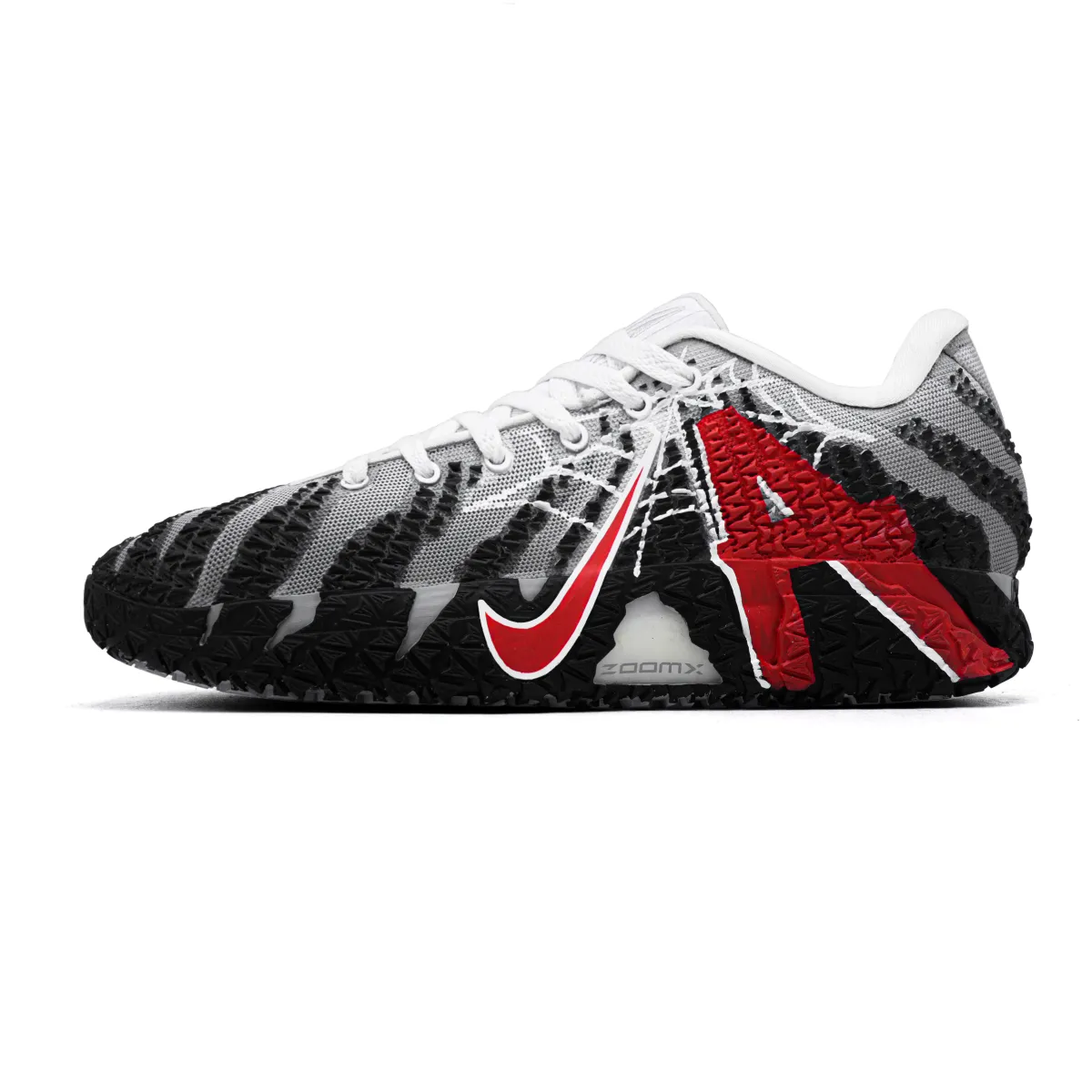Nike Ja 3 Spider Sense Cushioning Slip Resistant Abrasion Resistant Coverage Low top Basketball Shoes Unisex Black Red