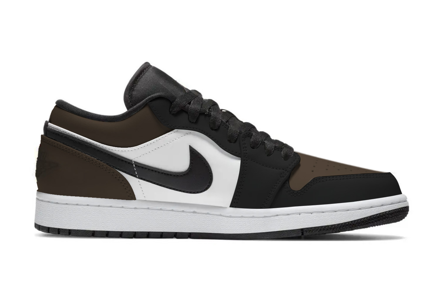 Jordan Air Jordan 1 Reverse, Favor, Box Abrasion Resistant Low top Vintage Basketball Shoes Unisex Black Brown