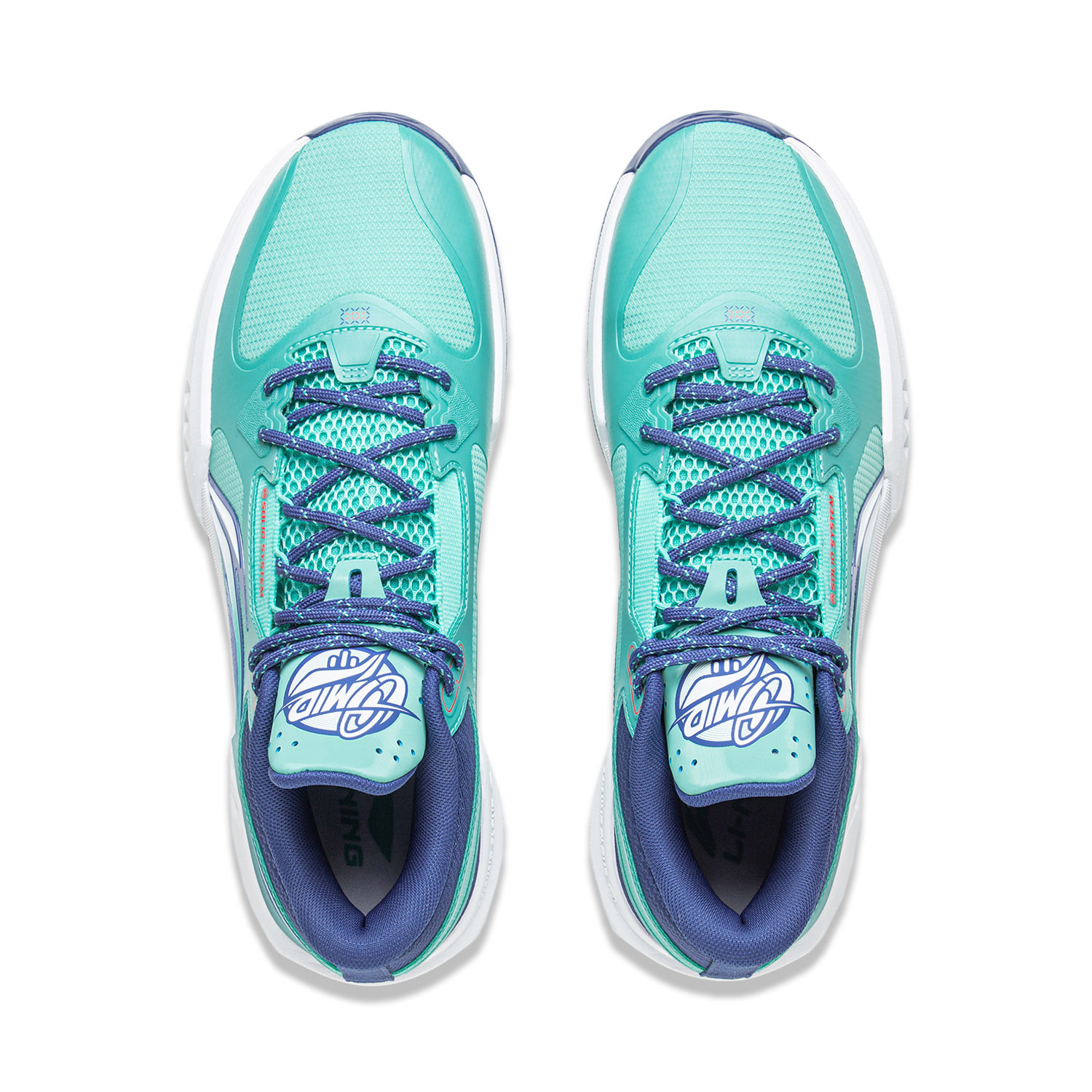 Li Ning Light Speed 3mid Low top Basketball Shoes Men’s Pool Blue Deep Sail Blue