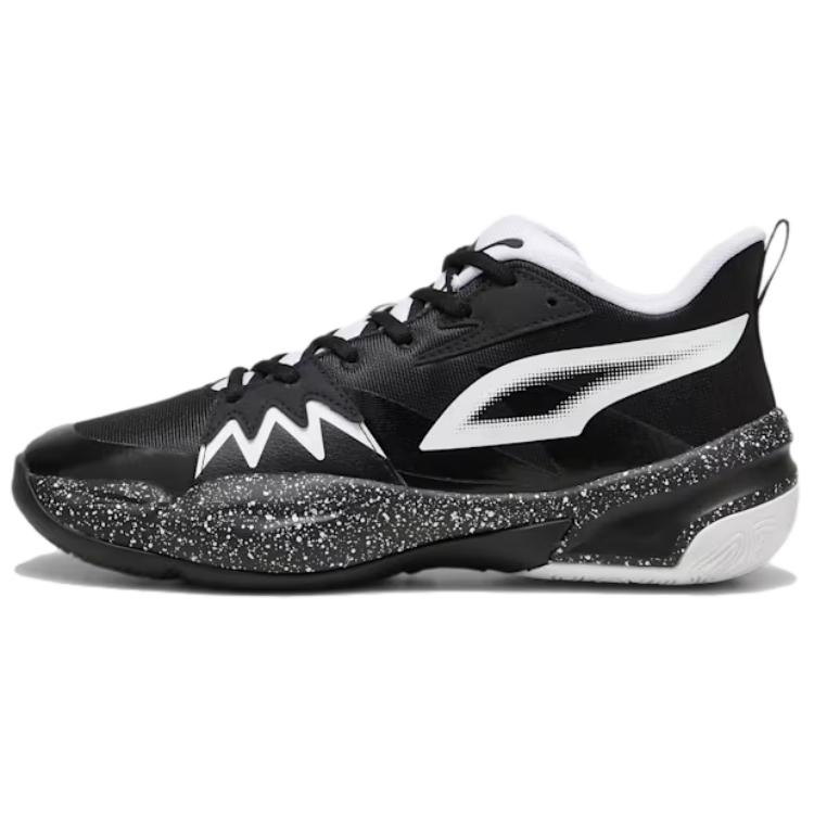 PUMA Genetics Slip Resistant, Breathable, Lightweight Low top Basketball Shoes Unisex Black