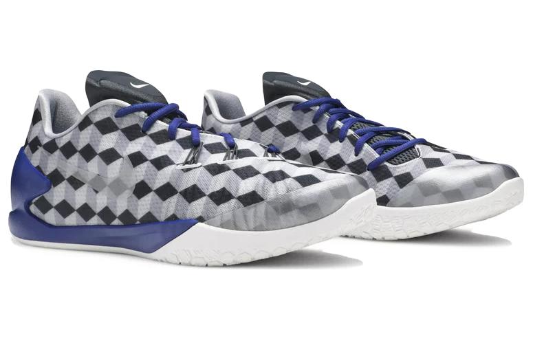 Мужские кроссовки Nike Hyperchase Fragment Geometric (серо-синие) — 狼灰/皇家蓝色/白 — фото 3