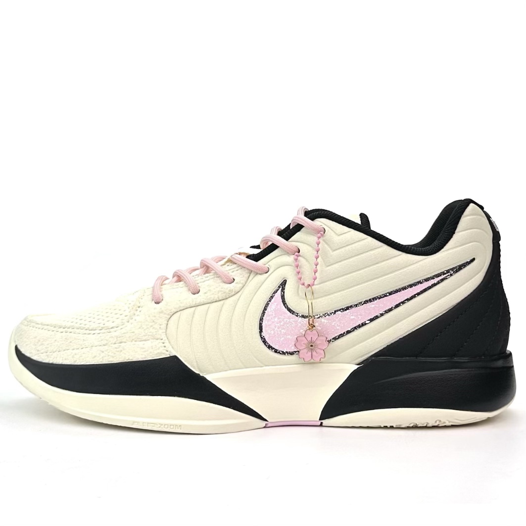Nike Ja Morant 2 Spring Summer Cherry Blossom Girly Pink Grip Support Lightweight Anti Rollover Slip Resistant Low top