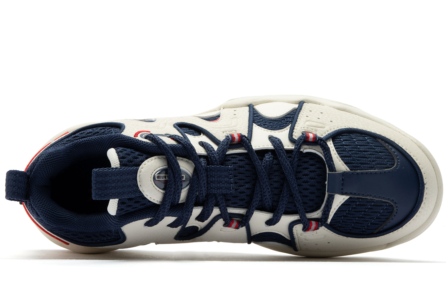 QIAODAN Slip Resistant Mid top Basketball Shoes Women’s Beige Blue