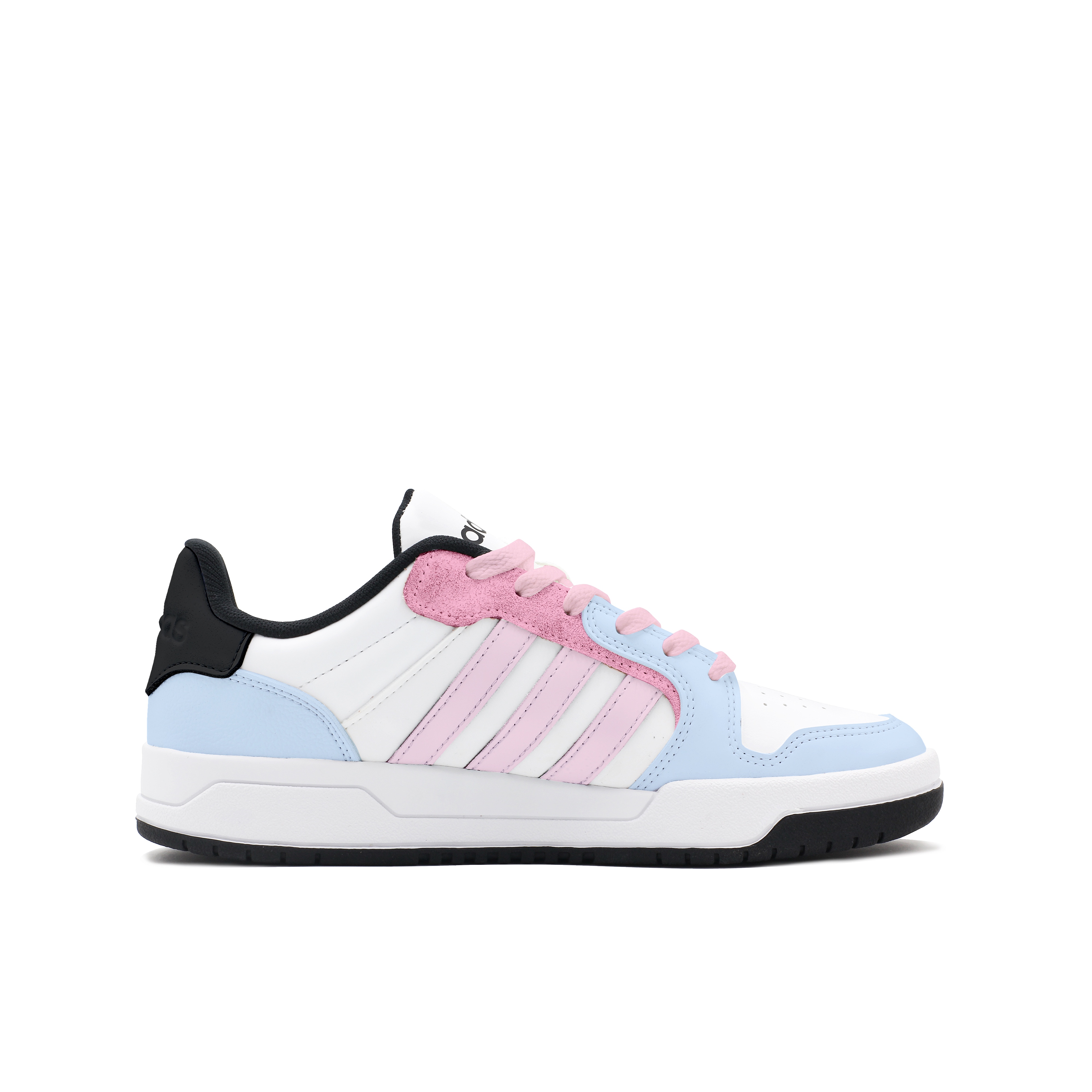 Adidas Neo Entrap Slip Resistant Abrasion Resistant Low top Vintage Basketball Shoes Women’s Blue Pink