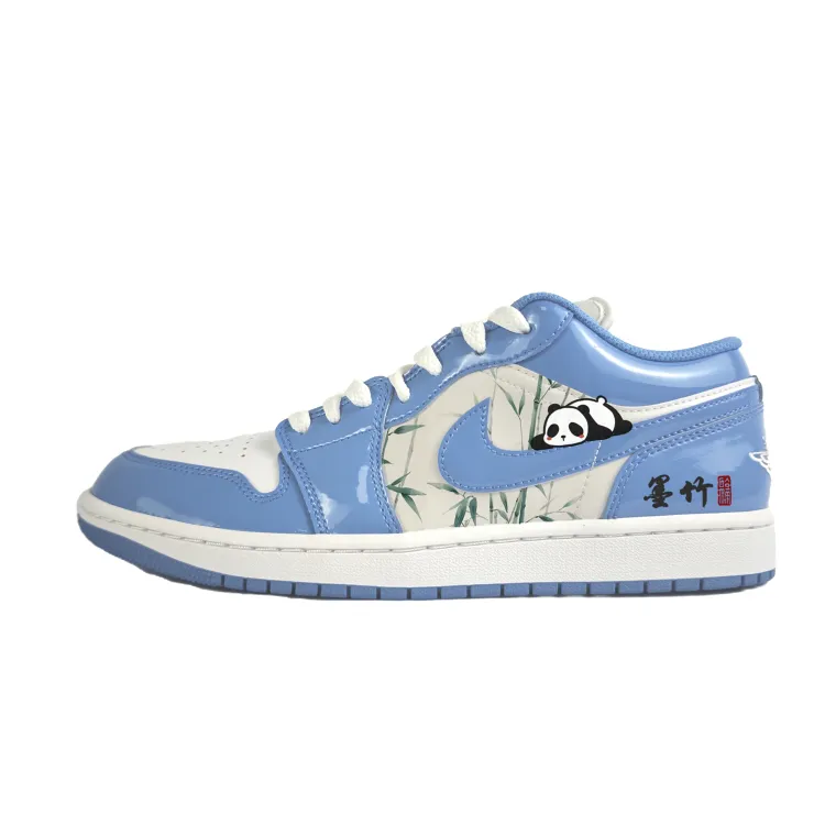 Jordan Air Jordan 1 Low 'Legend Blue' Slip Resistant Abrasion Resistant Low top Vintage Basketball Shoes Unisex Blue