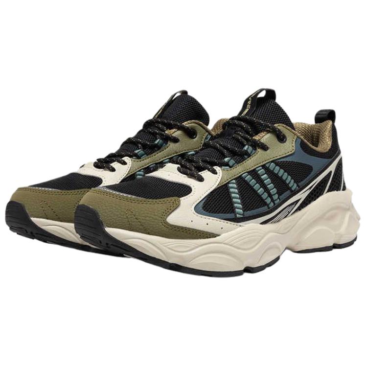 361° Cushioning Slip Resistant Grip Cushioning Slip Resistant Grip Low top Hiking Shoes Men’s Obsidian Black Army Green