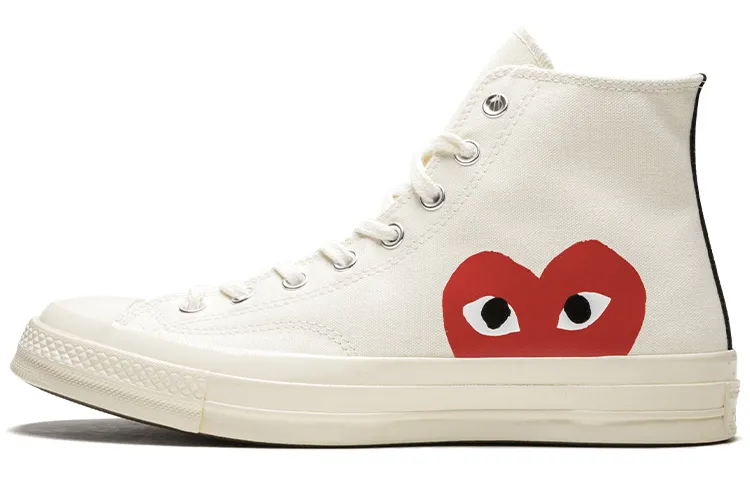 Converse X Comme des Garçons Play All Star Chuck 70 High-Top Sneakers