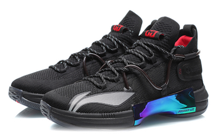 Li Ning Speed 6 Premium Basketball Shoes Men’s Mid Top Black